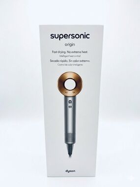 NIB Dyson Supersonic Hair Dryer - Silver and Copper Accent